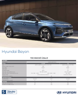 Hyundai Bayon - technicke parametre 